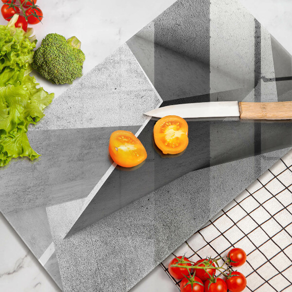 Tabla de cortar de vidrio Abstracción concreta