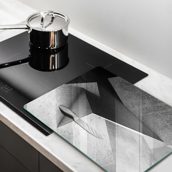 Tabla de cortar de vidrio Abstracción concreta