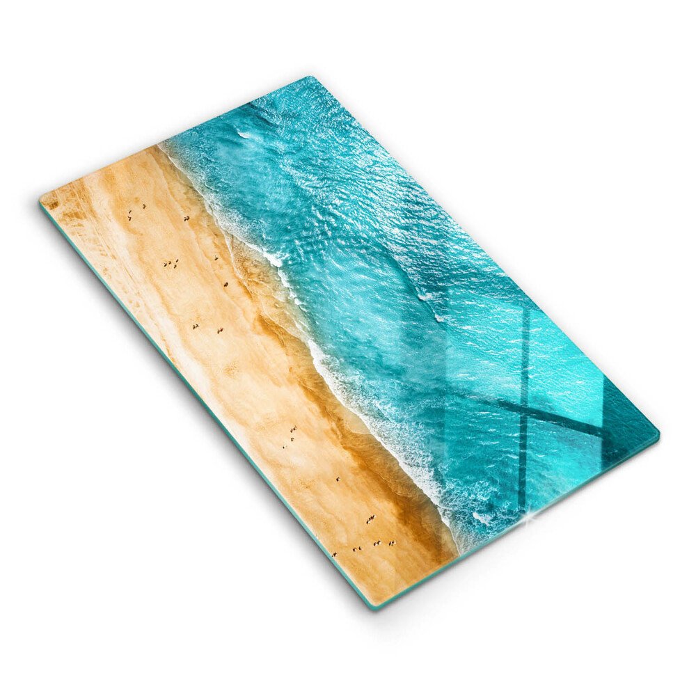 Tabla de cortar de vidrio Orilla de la playa y mar