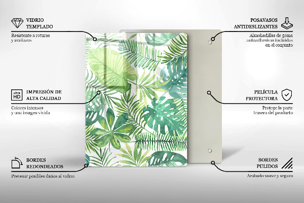 Tabla de cortar de vidrio Orilla de la playa y mar