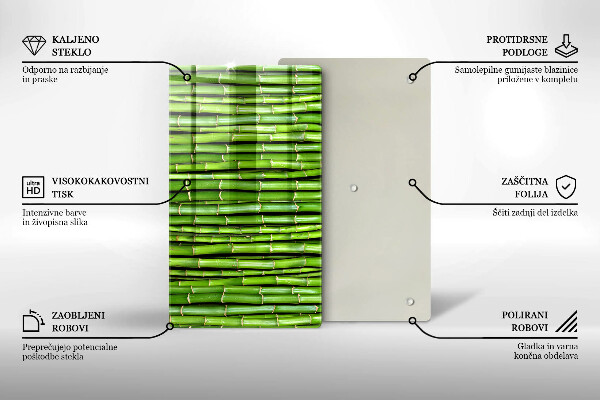 Tabla de cortar de vidrio Bambúes de la naturaleza