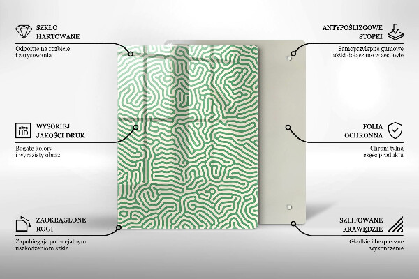 Tabla de cortar de vidrio Bambúes de la naturaleza