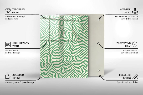 Tabla de cortar de vidrio Bambúes de la naturaleza