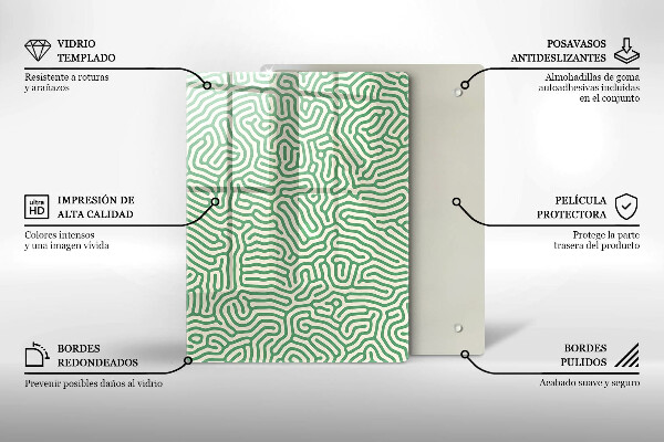Tabla de cortar de vidrio Bambúes de la naturaleza