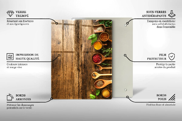 Tabla de cortar de vidrio Tablas y hojas de madera