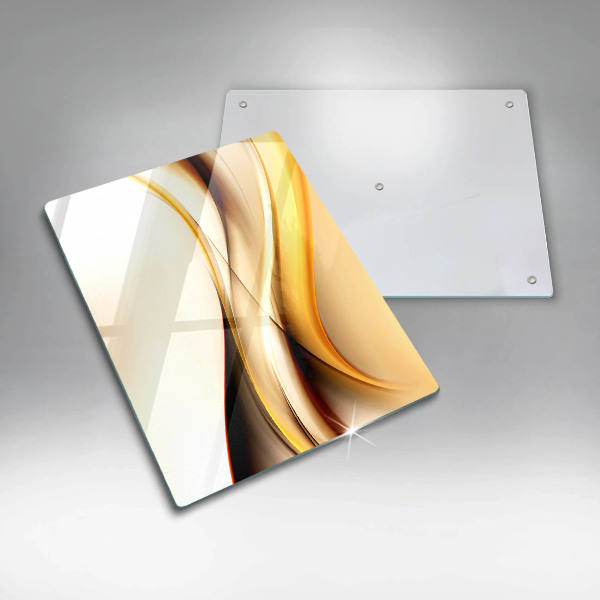 Tabla de cortar de vidrio Líneas de humo abstractas