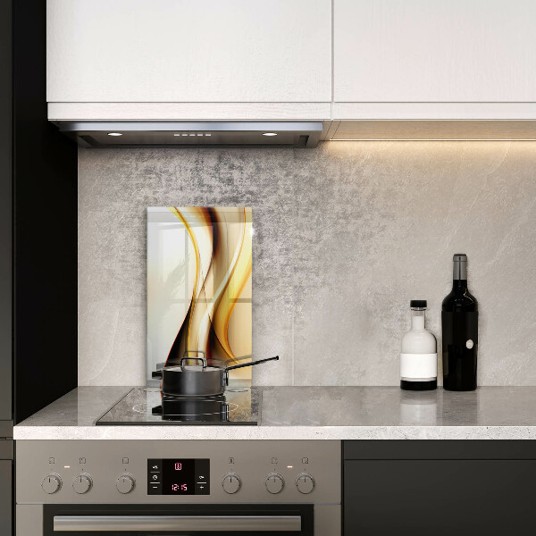 Tabla de cortar de vidrio Líneas de humo abstractas