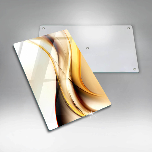 Tabla de cortar de vidrio Líneas de humo abstractas