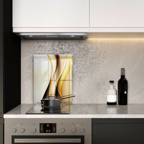 Tabla de cortar de vidrio Líneas de humo abstractas