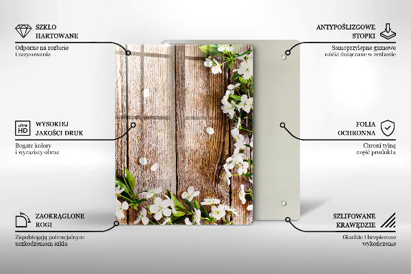 Tabla de cortar de vidrio Girasoles en tablas