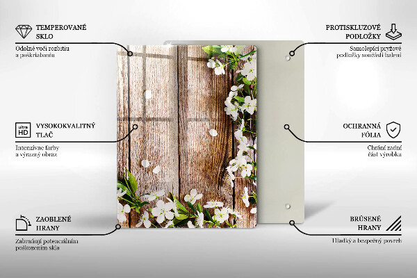 Tabla de cortar de vidrio Girasoles en tablas