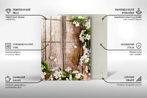 Tabla de cortar de vidrio Girasoles en tablas