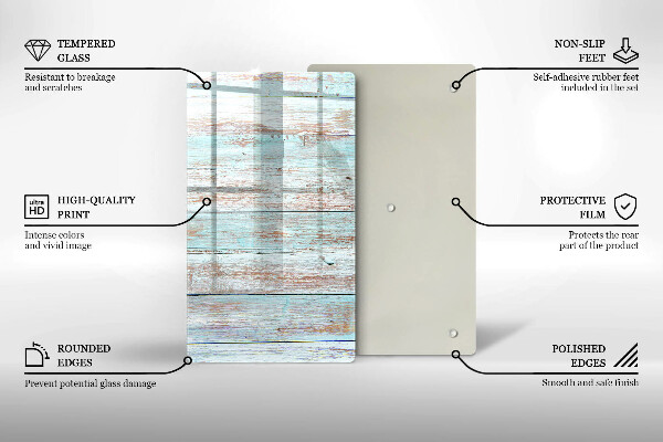 Tabla de cortar de vidrio Viejos tableros vintage