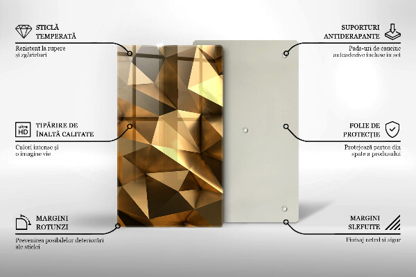 Tabla de cortar de vidrio Fondo de abstracción de estructura