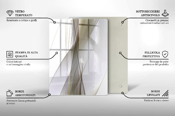 Tabla de cortar de vidrio Fondo de abstracción de estructura