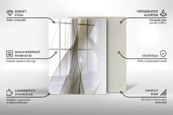 Tabla de cortar de vidrio Fondo de abstracción de estructura
