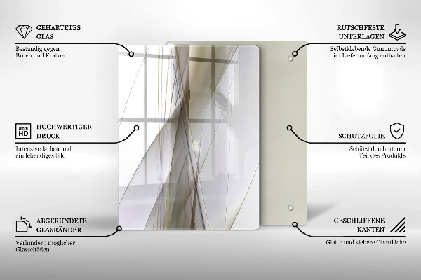 Tabla de cortar de vidrio Fondo de abstracción de estructura