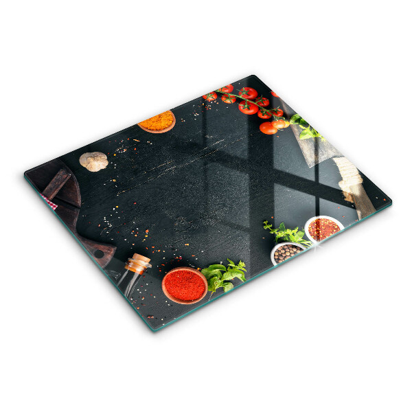 Tabla de cortar de vidrio Tomates cherry