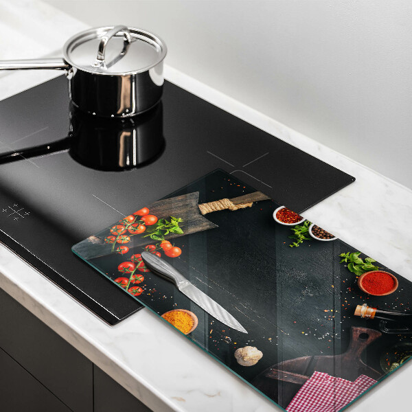 Tabla de cortar de vidrio Tomates cherry