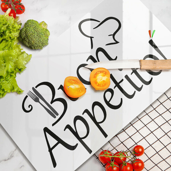 Tabla de cortar de vidrio Buon appetito!
