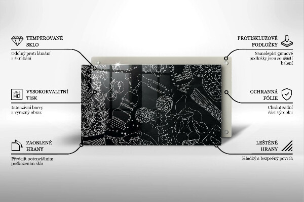 Tabla de cortar de vidrio Accesorios de cocina