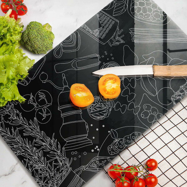 Tabla de cortar de vidrio Accesorios de cocina