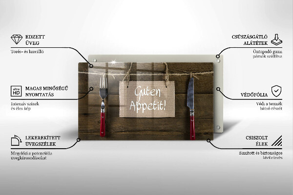 Tabla de cortar de vidrio Guten apetit