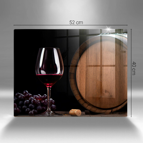 Tabla de cortar de vidrio Copa de vino de barril