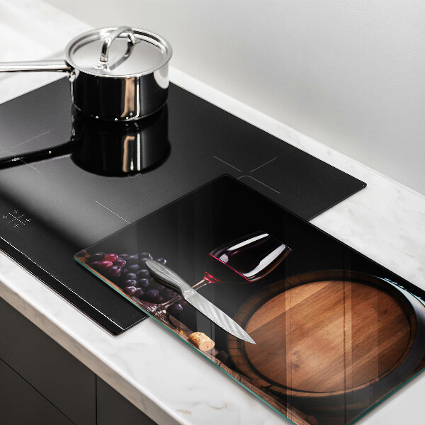 Tabla de cortar de vidrio Copa de vino de barril