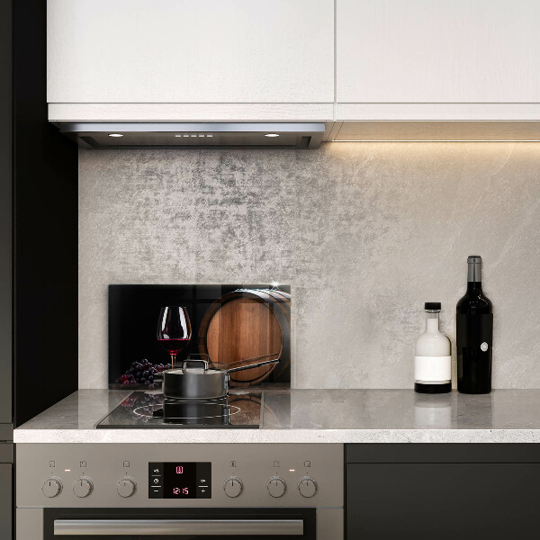 Tabla de cortar de vidrio Copa de vino de barril