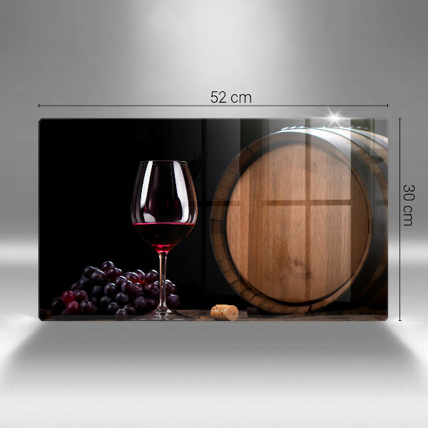 Tabla de cortar de vidrio Copa de vino de barril