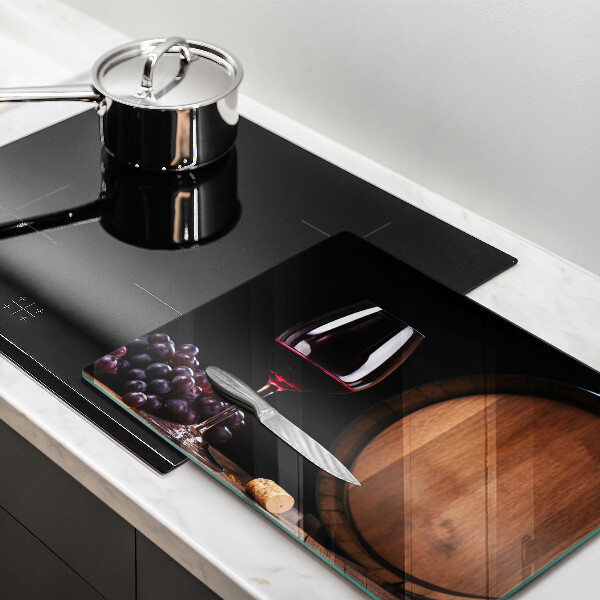 Tabla de cortar de vidrio Copa de vino de barril