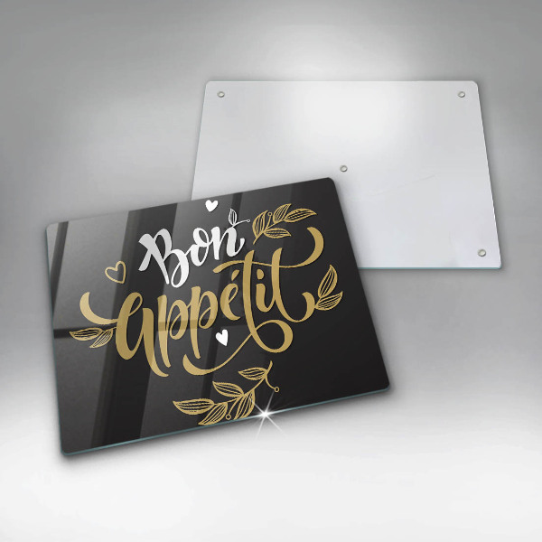 Tabla de cortar de vidrio Bon appetit
