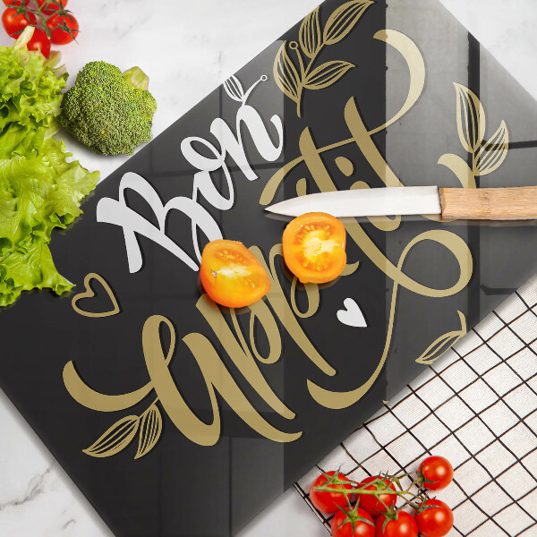 Tabla de cortar de vidrio Bon appetit