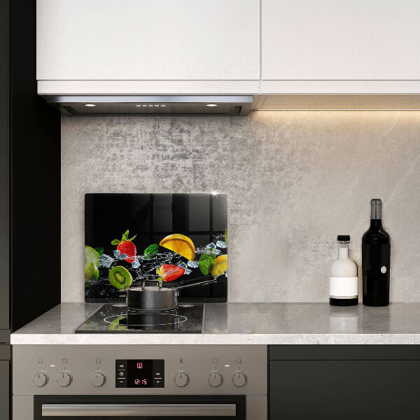 Tabla de cortar de vidrio Frutas en agua