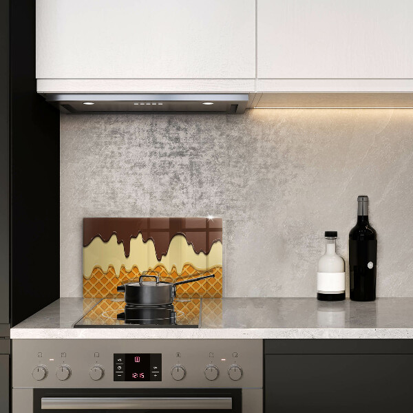 Tabla de cortar de vidrio Ilustración de cono de helado