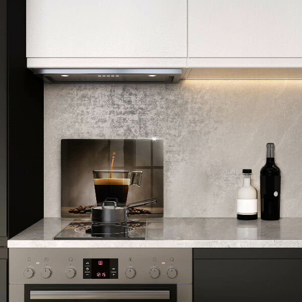 Tabla de cortar de vidrio Vidrio y granos de café