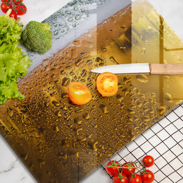 Tabla de cortar de vidrio Vaso de cerveza mojado