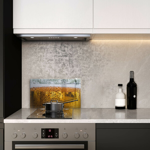 Tabla de cortar de vidrio Vaso de cerveza mojado