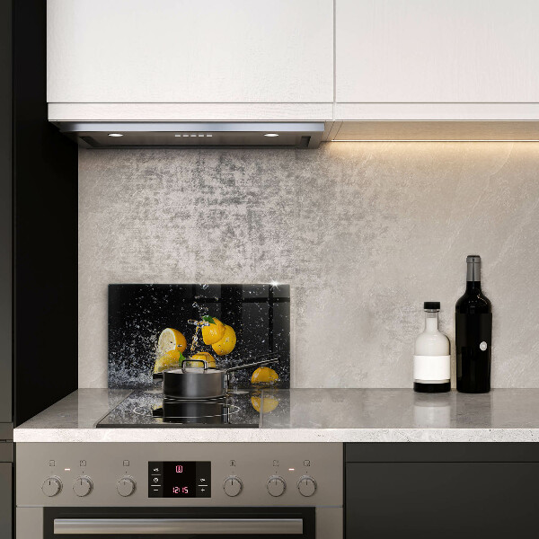 Tabla de cortar de vidrio Fruta jugosa de limón