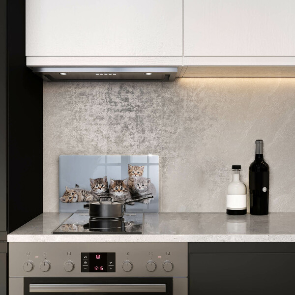 Tabla de cortar de vidrio Dulces gatitos