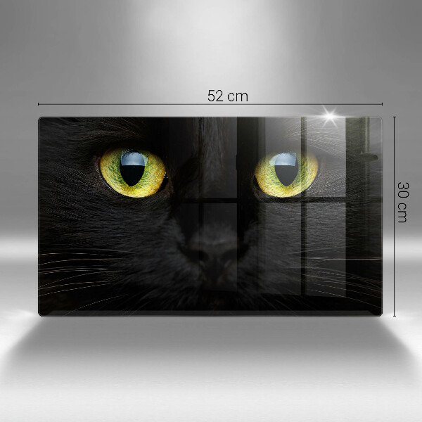 Tabla de cortar de vidrio Ojos de gato animales