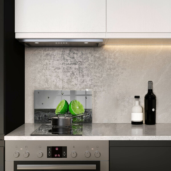 Tabla de cortar de vidrio Limas jugosas y agua