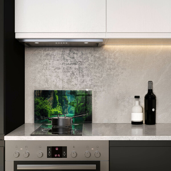 Tabla de cortar de vidrio Paisaje de laguna