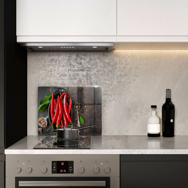 Tabla de cortar de vidrio Chiles rojos