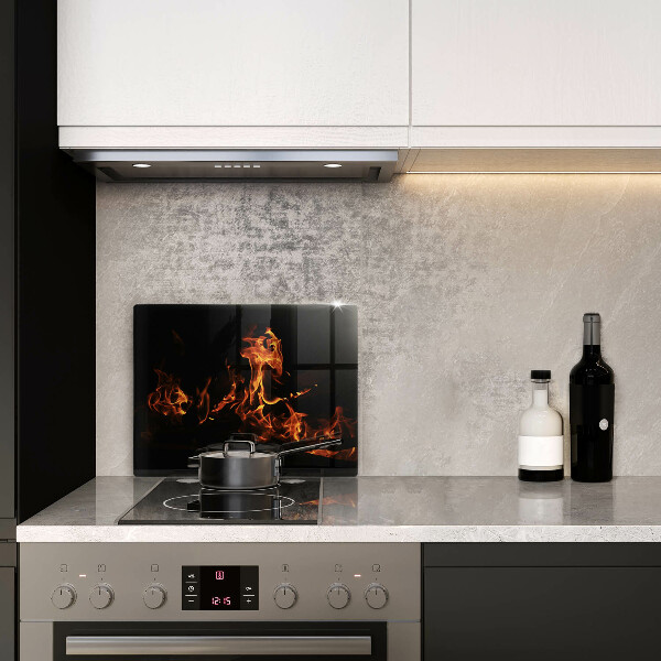 Tabla de cortar de vidrio Enciende una llama viva