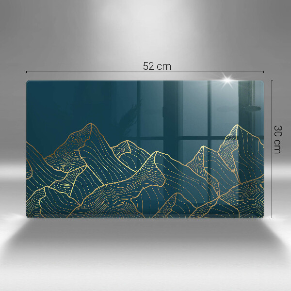 Tabla de cortar de vidrio Montañas abstractas