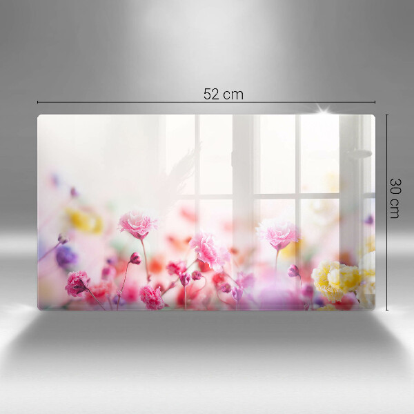 Tabla de cortar de vidrio Prado de flores