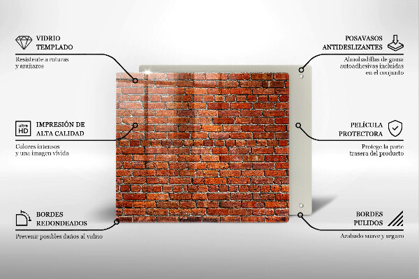 De vidrio templado Muro de pared de ladrillo