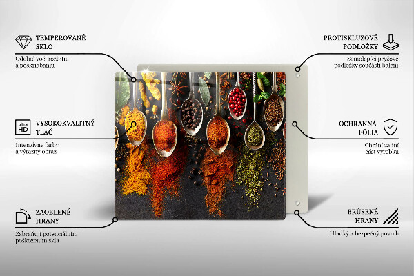 De vidrio templado Cucharas con especias